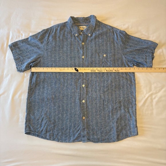 Weatherproof Vintage Washable Linen Short Sleeve Button Down Shirt Size XXL - Picture 2 of 9